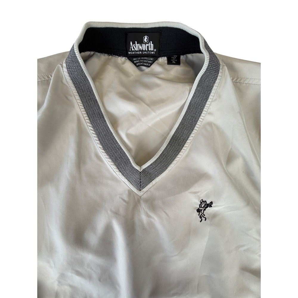 Ashworth Weather Systems Golf‎ Vest Mens XL Tan V-Neck Wind Resistant Breathable - Picture 2 of 5